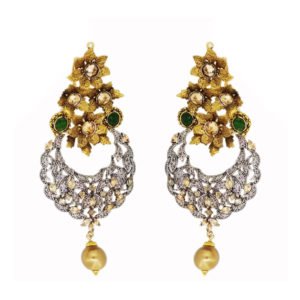 Flower design Gold Earrings