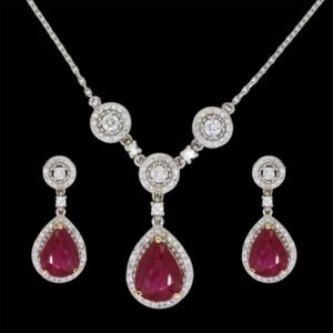 Dimonad Locket Set Ruby