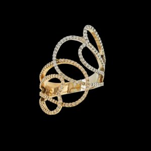 Gold Ring studded with diamonds