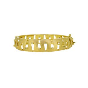 Gold Bangle with dull finish