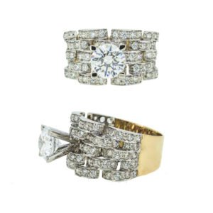 Gold ring with Zircon