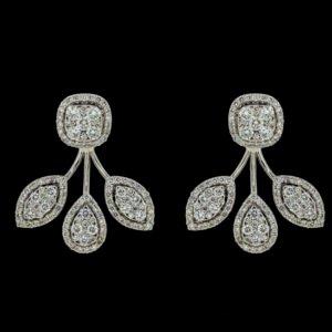 Gold Earrings with diamonds