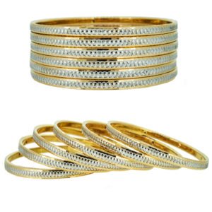 Laser cut Gold Bangle set