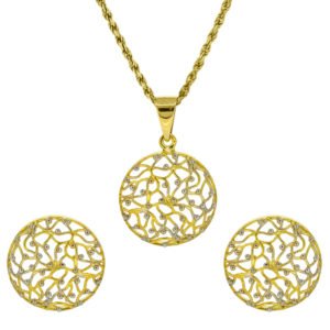 Gold pendant set