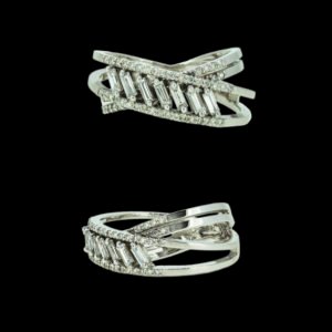 Gold and diamond ring